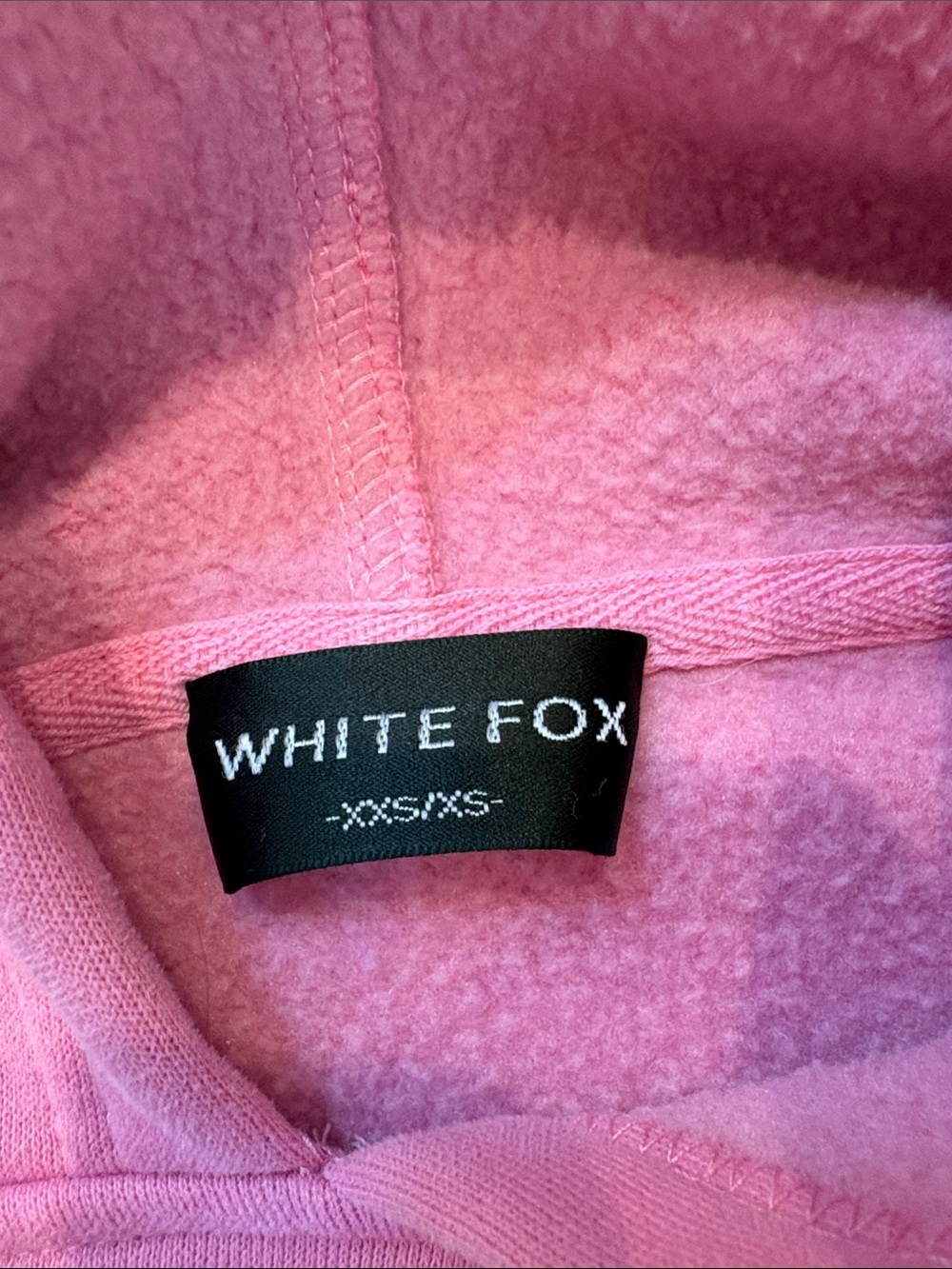 WHITE FOX Pink Hoodie- xxs/xs - Picture 3 of 7